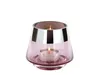 Fink JONA, Teelichthalter, Glas, Silberfolie, glatt, rosa, Produktbild-Vorschau 1