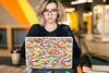 MuchoWow® Laptop Aufkleber Sticker Cover Blätter - Linie - Produktbild-Vorschau 5