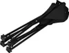 A folded black camping table with metal legs. Produktbild-Vorschau
