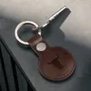AirTag-Schlüsselanhänger Leder - Dunkelbraun Produktbild-Vorschau 5