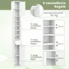 Úzka kúpeľňová skrinka vysoká skrinka s 2 dvierkami a 1 Náhľad obrázku produktu 4