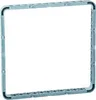 A square frame with a grid pattern on the inside edges, on a white background. Podgląd zdjęcia produktu