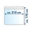 Ridder Duschvorhang Folie Brillant 210x170 cm transparent Produktbild-Vorschau 2