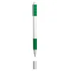 A single green and white pen with its cap detached, isolated on a white background. Náhled obrázku produktu