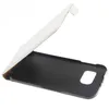 Slim Leder Flip Hülle für Samsung Galaxy S6 Weiß Handyhülle Produktbild-Vorschau 1