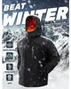 Winterjacke Herren Wasserdicht Winddicht Warm Dunkelgrau Produktbild-Vorschau 6