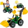 Lena 2080 Traktor se lžící a bagrem zeleno žlutý 107 cm Náhled obrázku produktu 17