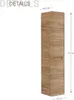 Badezimmer Hochschrank mit Wäschekorb LUTON-56-CRAFT Wotan Produktbild-Vorschau 6