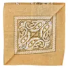 Bandana Tuch Paisley Muster 02 natur weiß quadratisches Produktbild-Vorschau 3