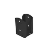 Anschraubbarer Mastfuß 91x150x2,0mm schwarz Produktbild-Vorschau 1