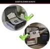 Collage showing a fire-resistant document bag inside a safe and being placed into a mini-fridge. Voir les images du produit
