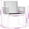 A diagram of a chair with dimensions indicated by lines and text. Náhľad obrázku produktu