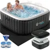CASARIA Piscina Idromassaggio Gonfiabile Quadrata 165x165cm Anteprima dell’immagine prodotto 1