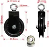 90mm kladka s U držákem | Kladka [otočná o 360°] pro Náhled obrázku produktu 2