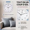MONZANA® Horloge murale radio pilotée à quartz silencieuse Voir les images du produit 4