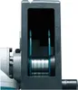 A close-up view of the cutting mechanism of a Makita SG1251J wall chaser. Podgląd zdjęcia produktu