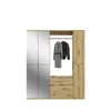 Garderobenkombination Artisan Eiche mit Spiegelglas, Produktbild-Vorschau 2