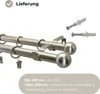 LOFT 240 cm Doppelte Gardinenstange 19 mm aus Metall mit Produktbild-Vorschau 2