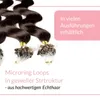 Microring Extensions Pravé vlasy #6/3 tmavý blond zlatý 0,5 Náhľad obrázku produktu 3