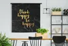 MuchoWow® Wandteppich Wandbehang Zitat - Glücklich - Gold - Produktbild-Vorschau 2