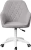 A studio shot of a gray and white office chair. Náhľad obrázku produktu