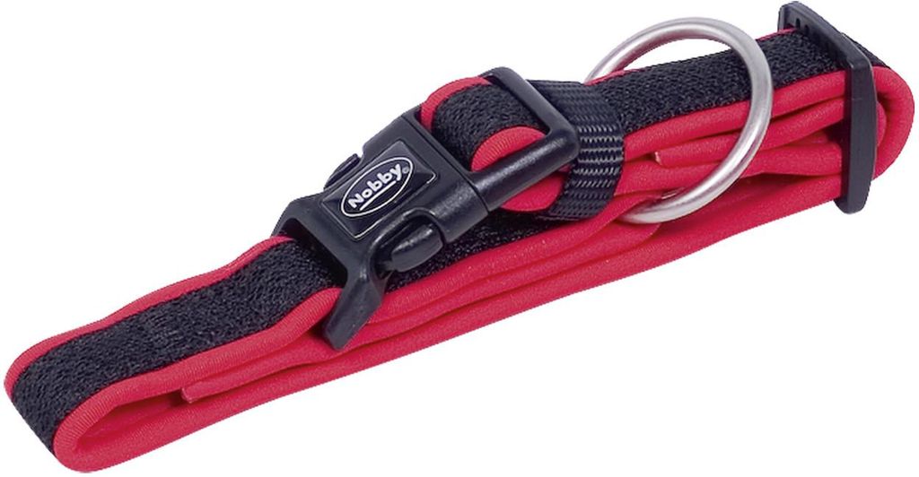 Nobby Halsband "Mesh Preno" L: 30-45 cm, B: 20/25 mm rot