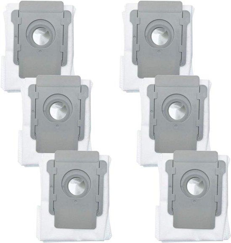 6er-Set Stoffsaugsäcke für Wegwerfroboter, geschminkt für iRobot Roomba i7+i3/E5/E6/S9/J7, 6er Set Stoffsaugsäcke, 6er Stoffsaugsäcke, Wegwerf...