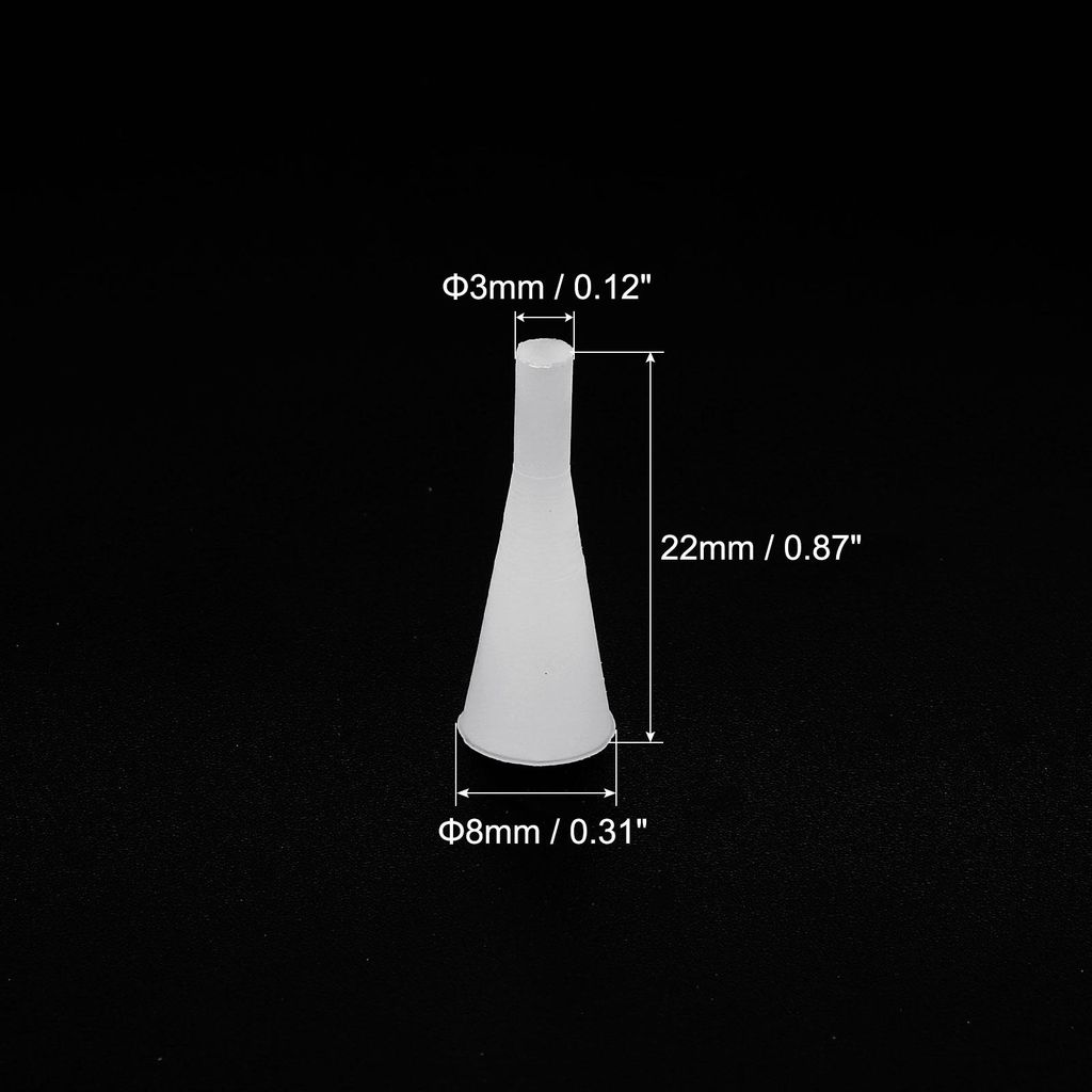 40Stk Silikon Gummi Konisch Stecker 3mm bis 8mm Solid Wei? fš¹r Pulverisierung Lackierung Eloxierung Beschichtung Sandstrahlen Labor Verwendung