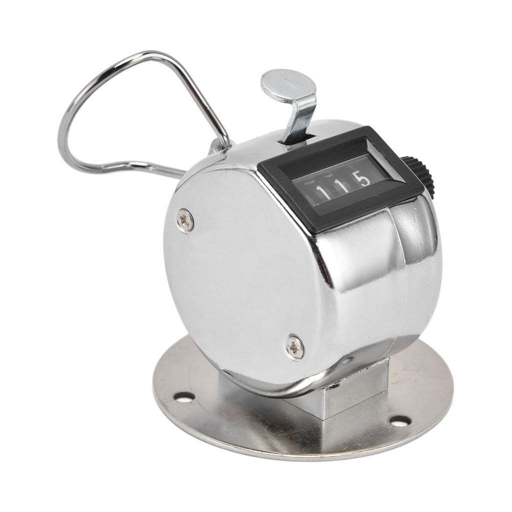4-stelliger Tally-Zähler, Hand-Tally-Zähler, manueller Zähler, Klick-Zähler, Handheld-Zähler, mechanischer Zähler-Clicker