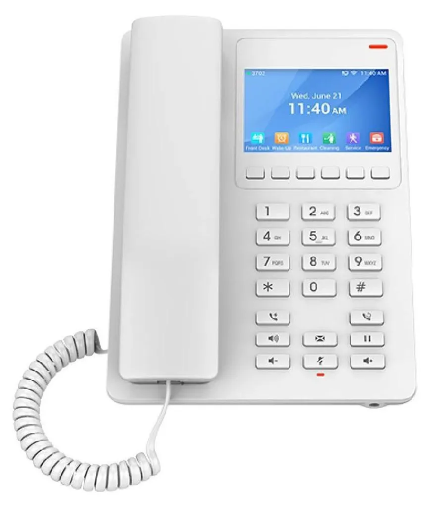 Téléphone IP WiFi Compact Grandstream GHP631W Blanc pour Bureau Pro