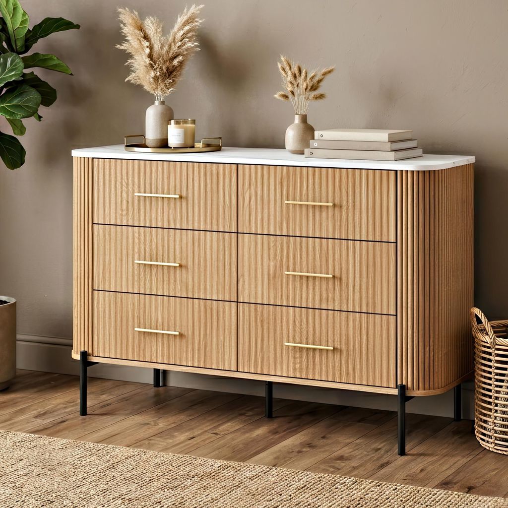 Komoda "Kokunse" s 6 zásuvkami, rozmer 120 x 42 x 78 cm, Obrázok produktu 