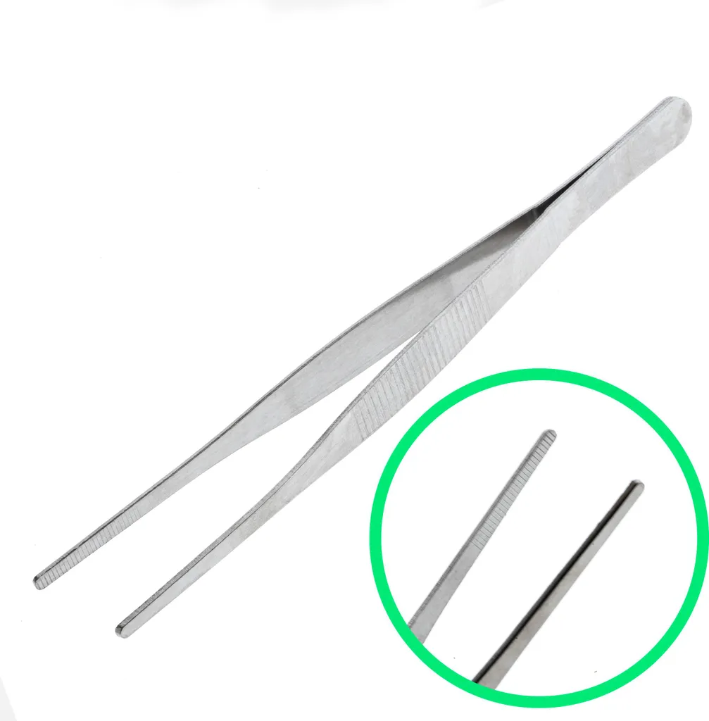Pincette 180 mm pour modélisme et travaux manuels en acier inoxydable