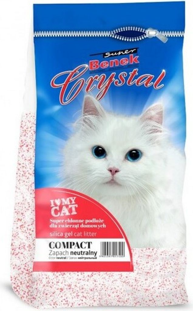 SUPER BENEK Crystal Compact - Katzenstreu - 7 6 l