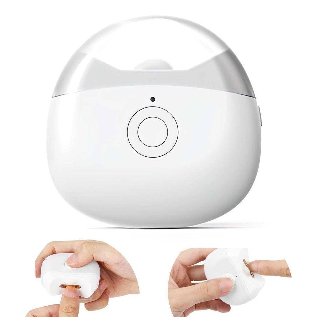 Elektrischer Nagellackierer,Elektrische Nagelfeile,Nagelschrottspeicher 2 Geschwindigkeiten Sicherheit Wiederaufladbarer Nagelknipser Edelstahlklinge