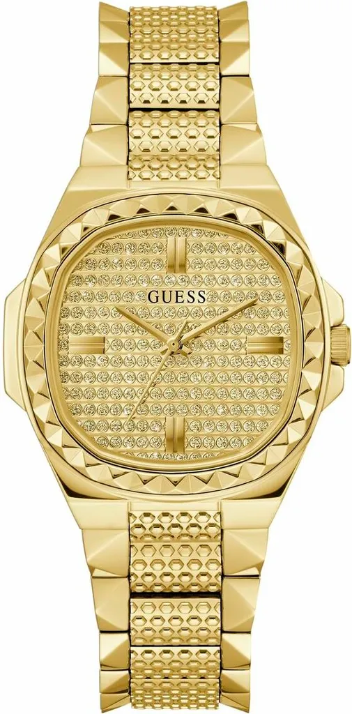 Montre Guess RIBELLIOUS en Acier Doré - Design Gourmette et Cadran Logo