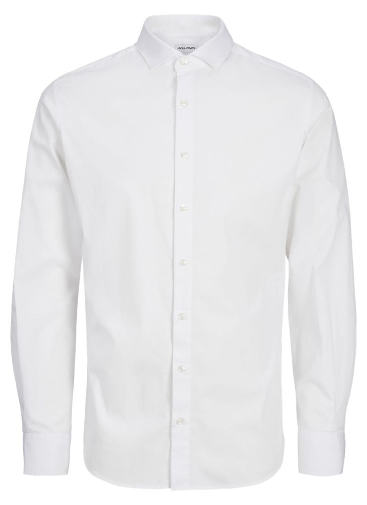 JACK & JONES JPRBLAJAXON Stretch Shirt L/S NOOS, Weiß,XL Produktbild 