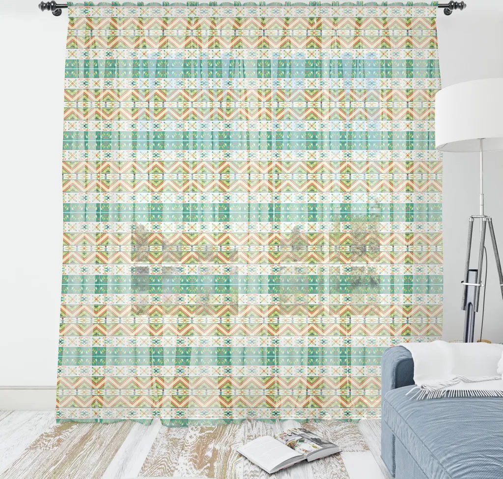 Arazzo da Muro Verde Pistacchio ABAKUHAUS - Stampa Etnica 240x274cm