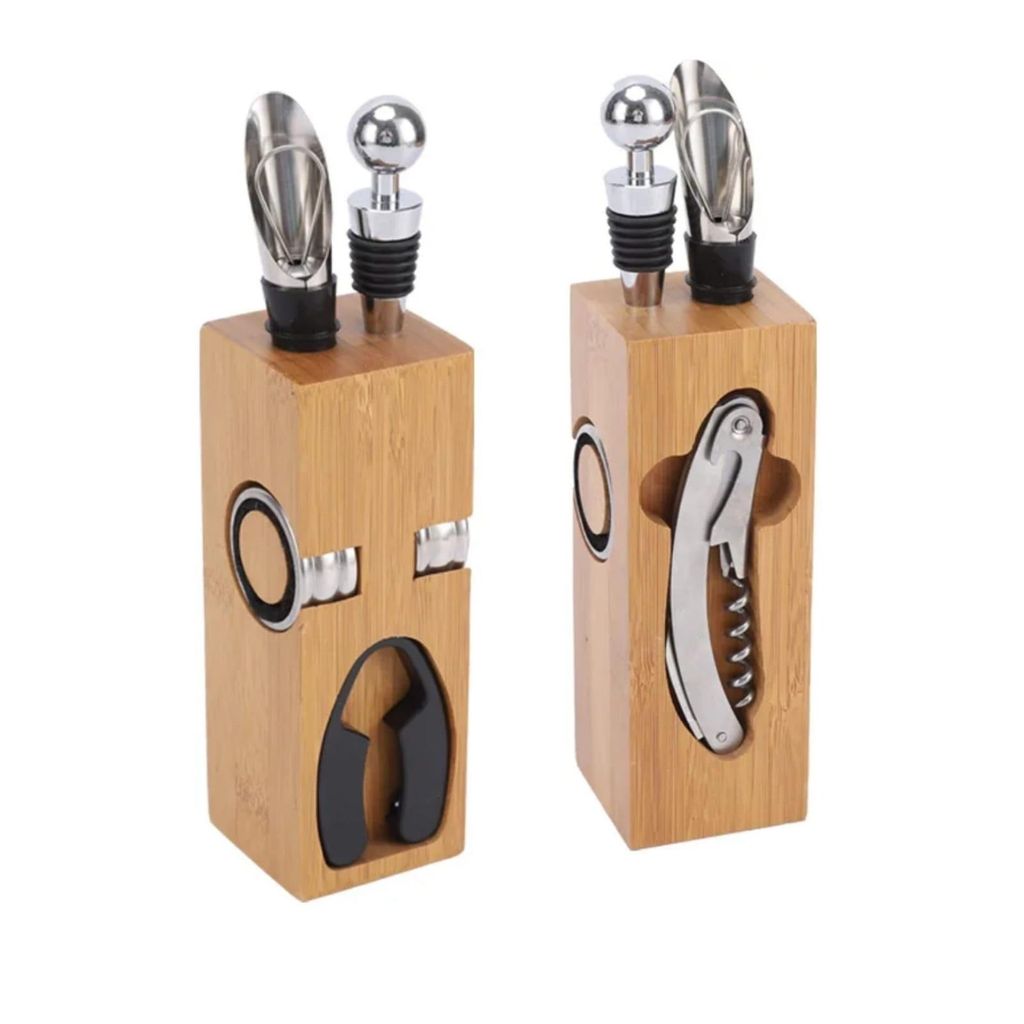 Dieses Set enthält 6 hochwertige Accessoires für besondere Weinerlebnisse – ob beim romantischen Dinner oder auf einer Party.
