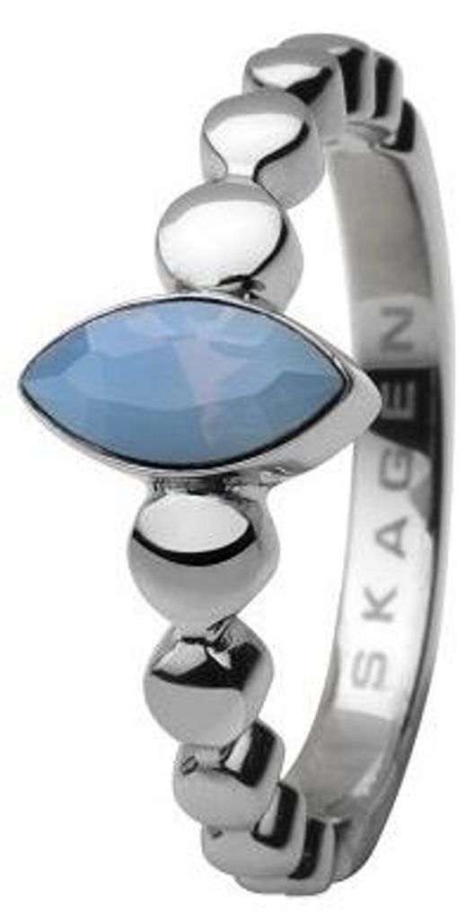 Skagen dámský prsten stříbrná/ledově modrá JRSI005, Obrázek produktu 