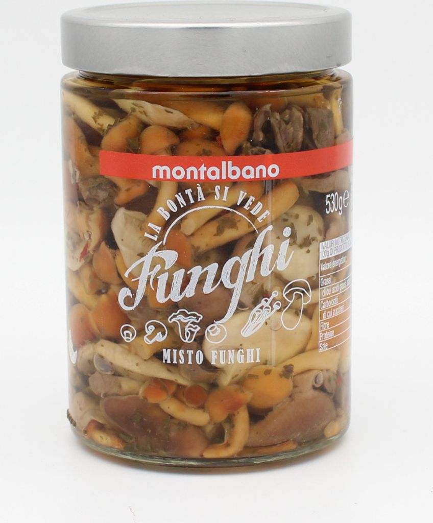 Gemischte Pilze Montalbano in Öl- 580 gr.