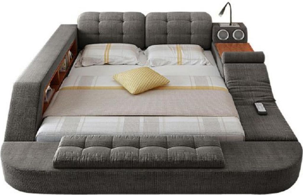 Design Bett Polster Betten Hotel Massage Funktion Multifunktion Regal