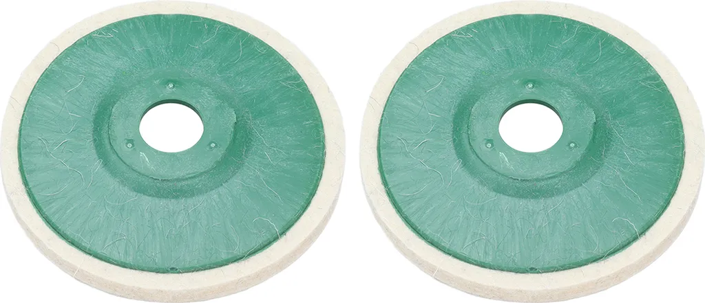 2Pcs 5in feltro di lana lucidatura disco rotondo macinazione lucidatura pad smerigliatrice angolare accessori