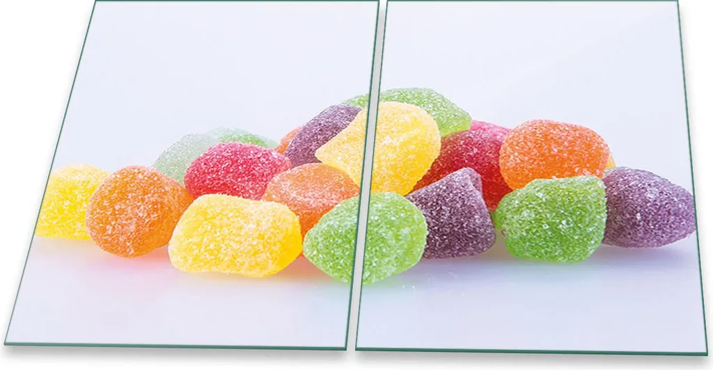 Set 2 Piastre Vetro Coprifornelli Sweets 40x52 | Vetro Temperato Universale