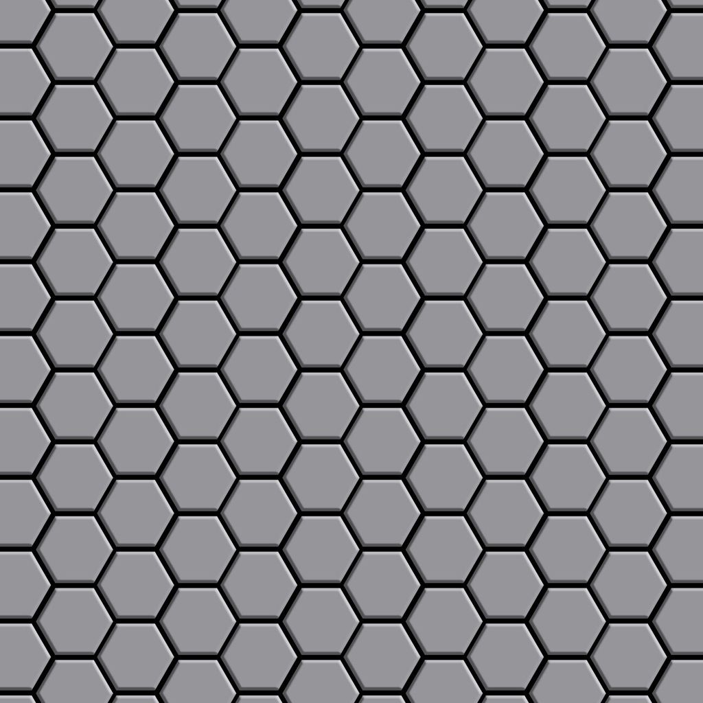 Mosaik Fliese massiv Metall Edelstahl matt grau 1,6mm stark Honey-S-S-MA