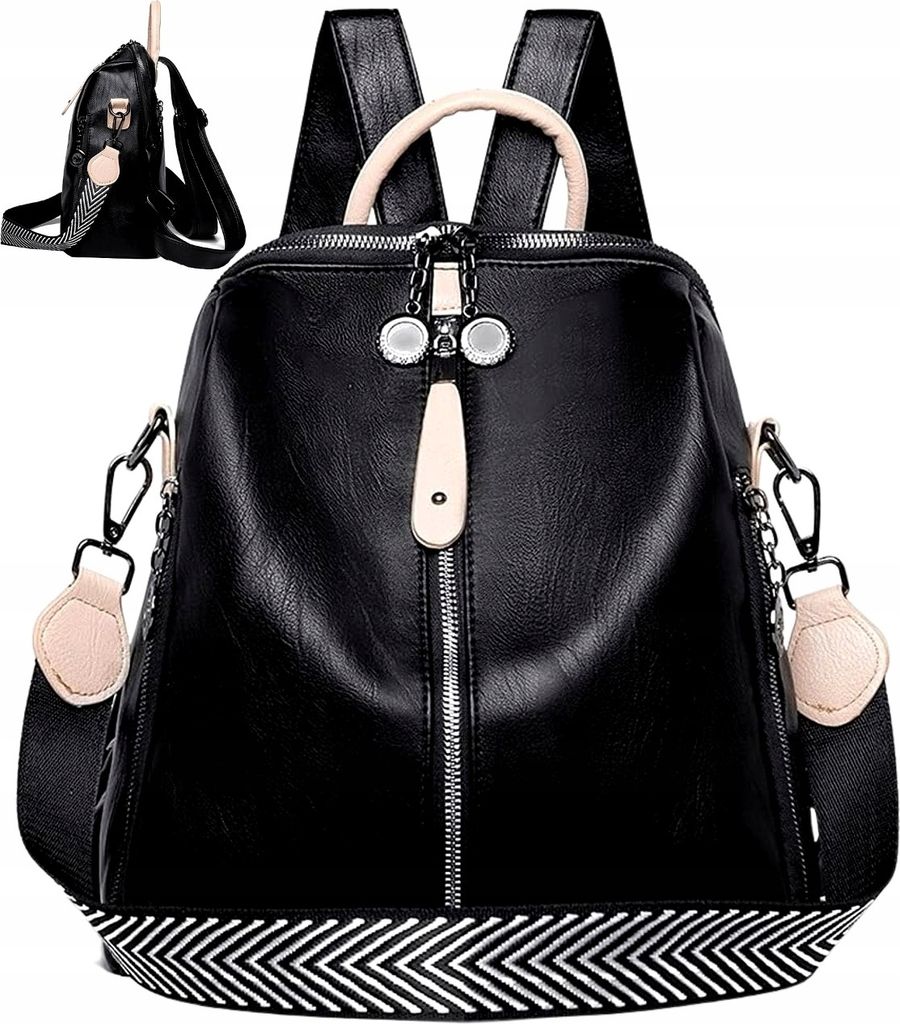 Damen-Retro-Vintage-Rucksack - Verstellbare Riemen - Produktbild 