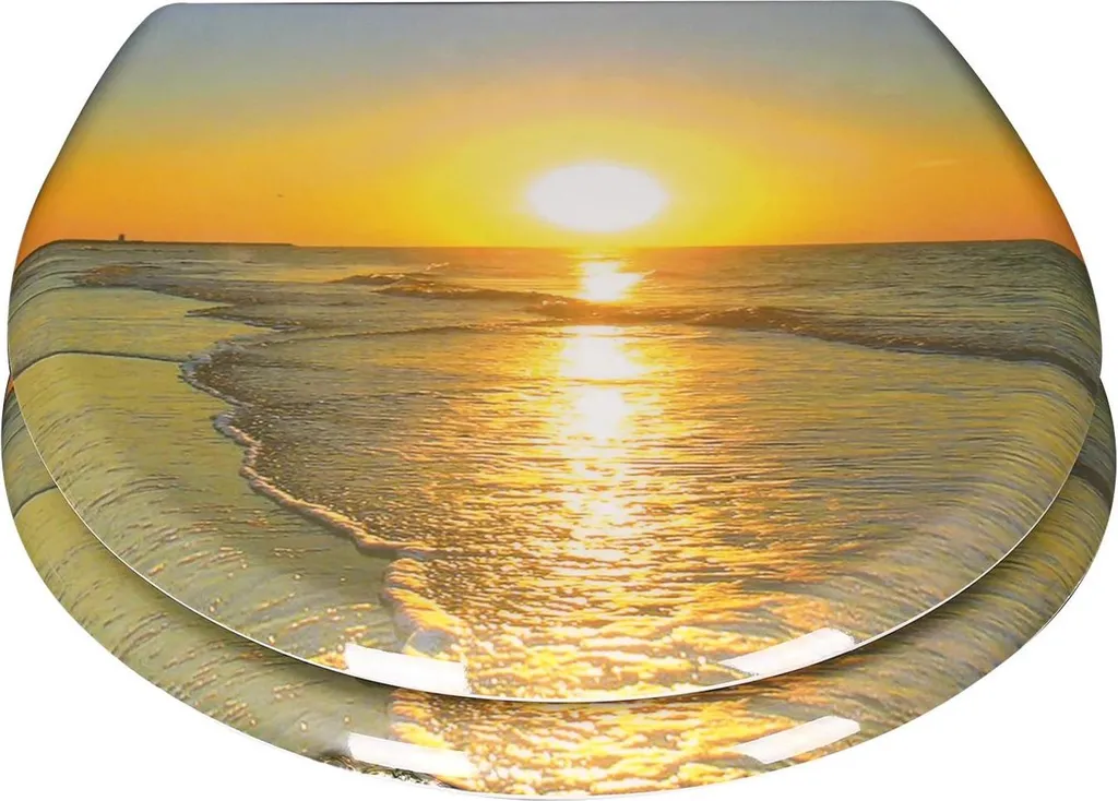 Sedile WC Giallo Sunrise: Basta Rumori! Soft-Close e Design Unico