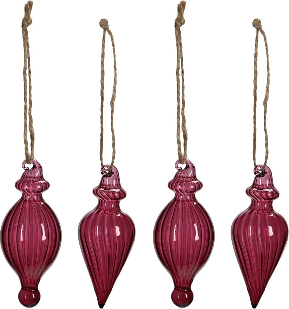 Weihnachtsschmuck aus Glas in 9 cm als Christbaumdeko