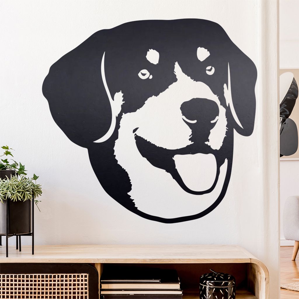 English bucher mountain dog Wandtattoo Wandaufkleber Wall Sticker - Dekoration, Küche, Wohnzimmer, Schlafzimmer, Badezimmer