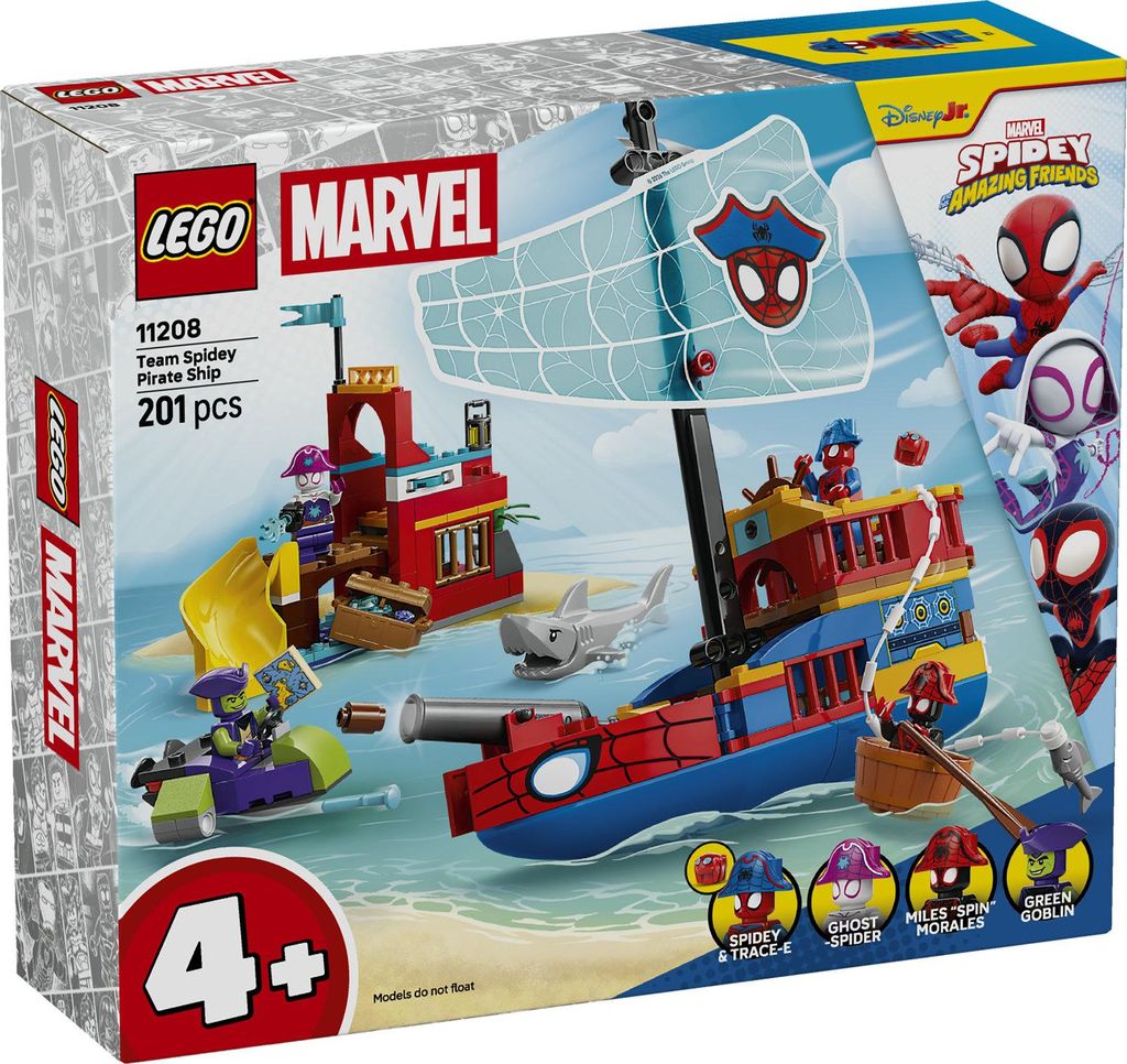 LEGO ǀ Piratenschip van Spideys Team - Superheldenset met Productafbeelding 