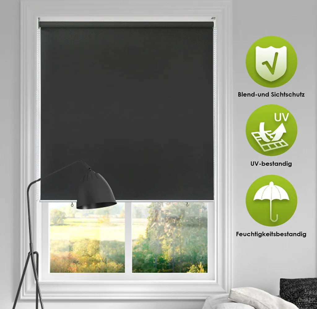 Tenda da Sole Verticale 100x240 cm Antracite - Design Jiubiaz Premium